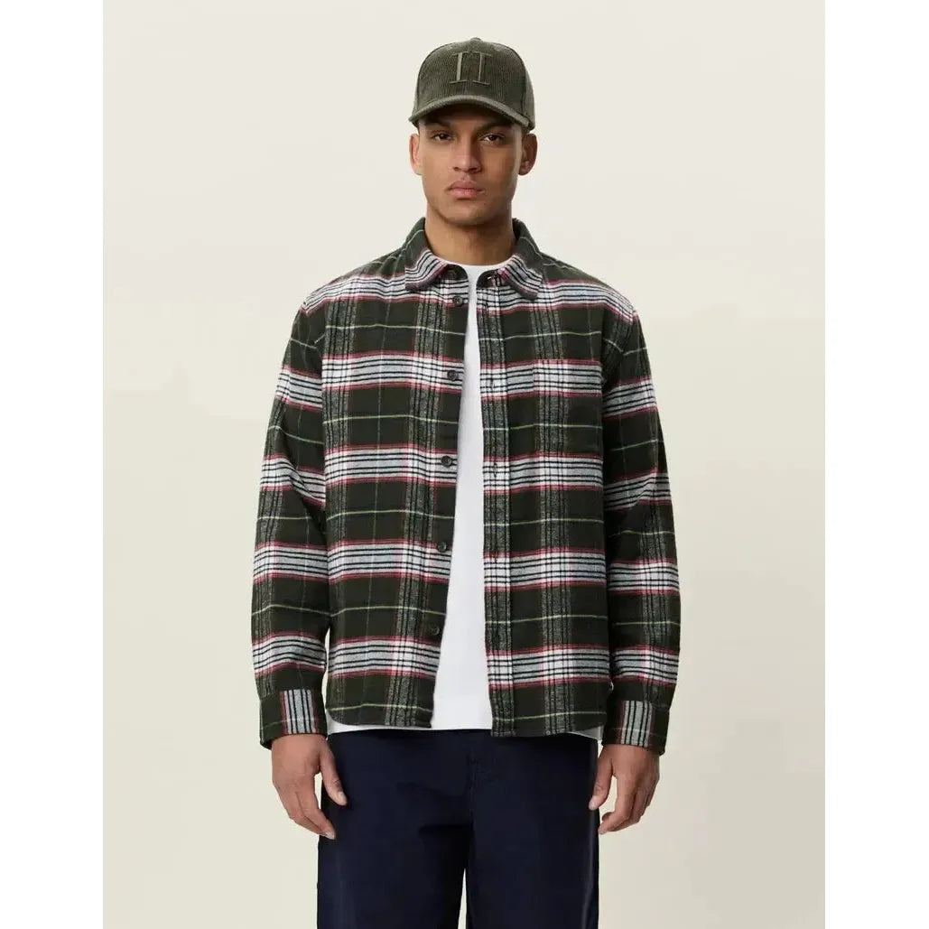 CHECK OVERSHIRT-MENS LIGHTWEIGHT COATS & JACKETS-LES DEUX-JB Evans Fashions & Footwear