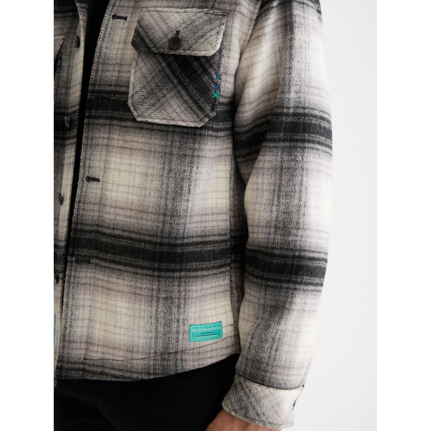CHECK OVERSHIRT-MENS LIGHTWEIGHT COATS & JACKETS-SCOTCH & SODA-JB Evans Fashions & Footwear