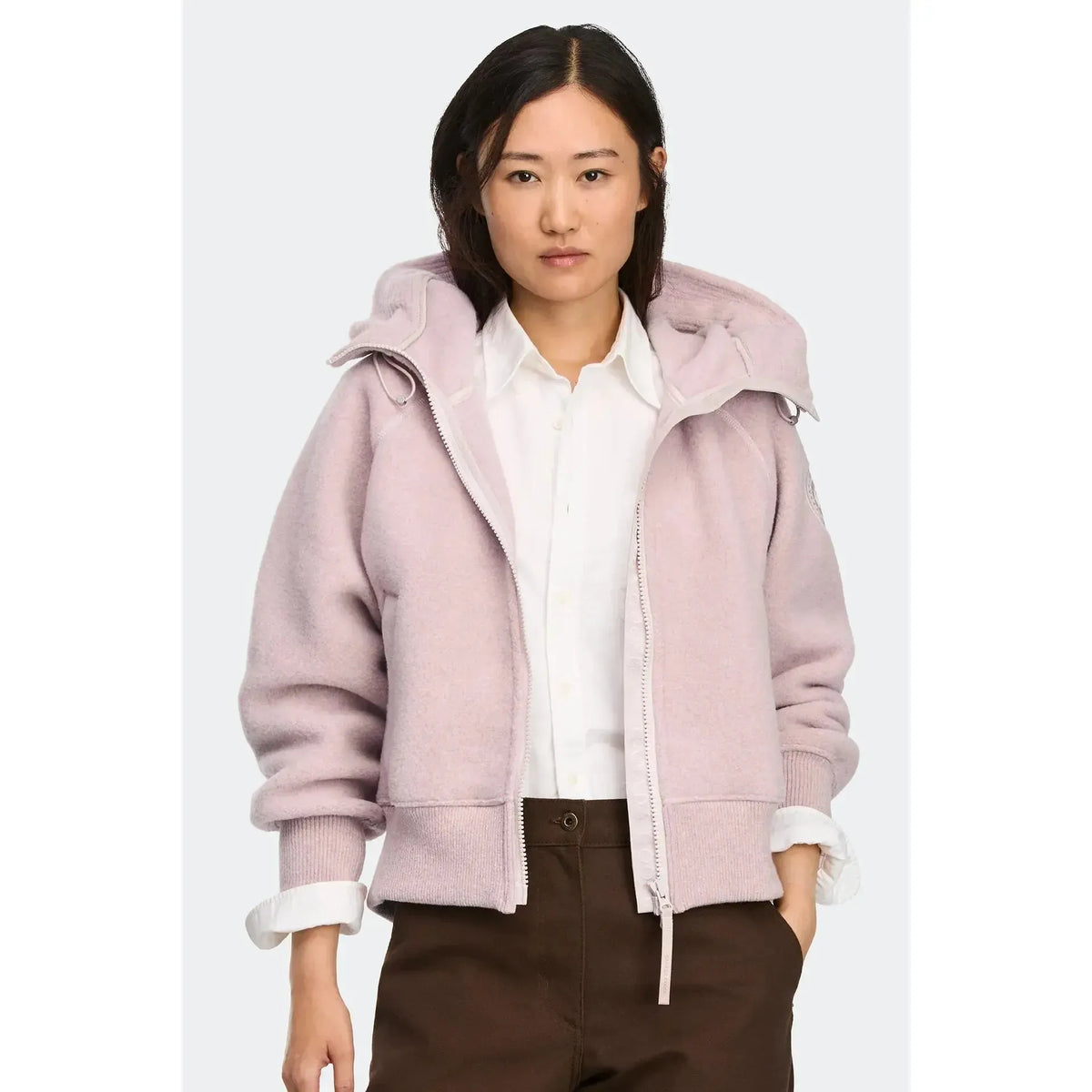 CHILLIWACK FLEECE BOMBER-LADIES LIGHTWEIGHT COATS & JACKETS-CANADA GOOSE-JB Evans Fashions & Footwear