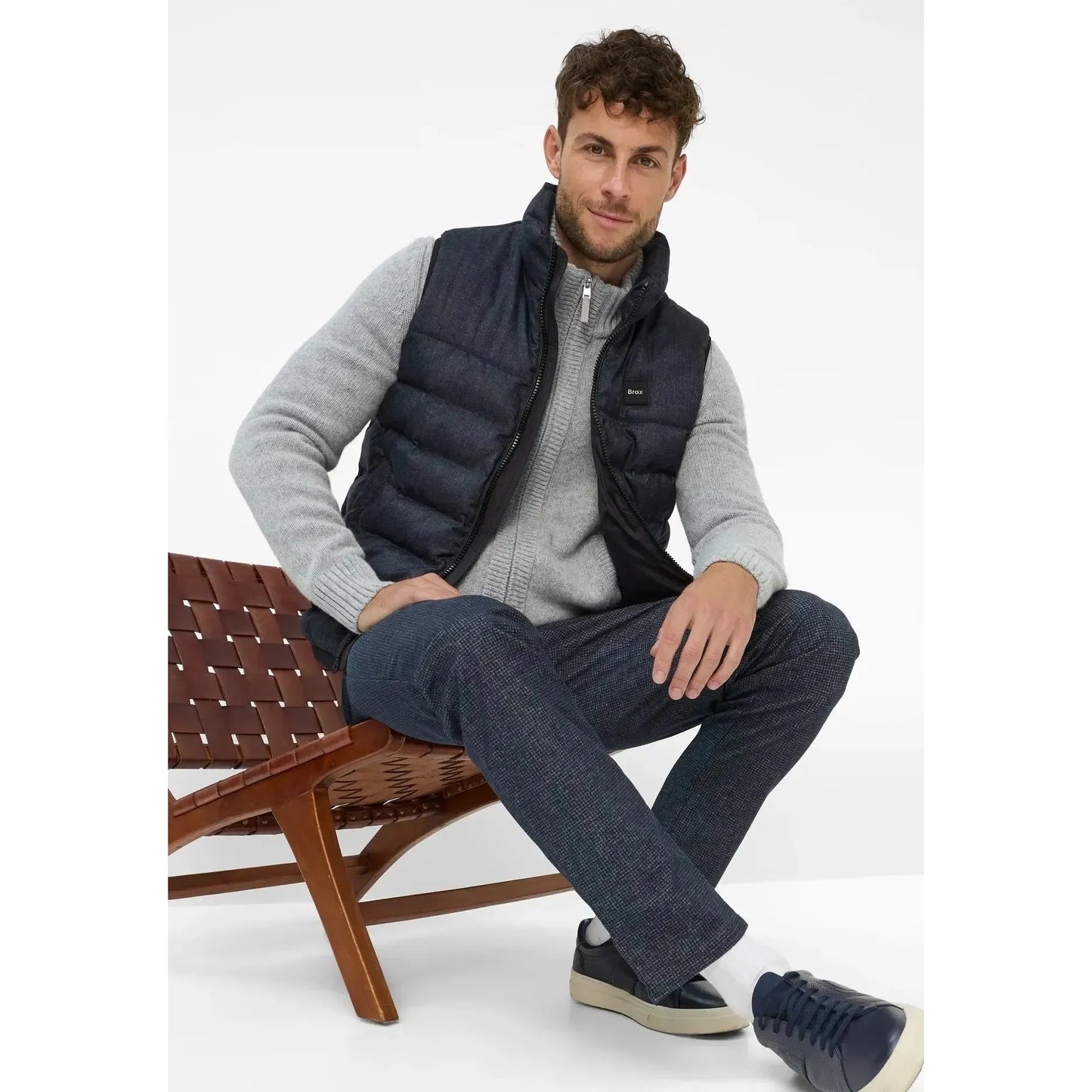 CHUCK WOO.LOOK-MENS PANTS-BRAX-JB Evans Fashions & Footwear