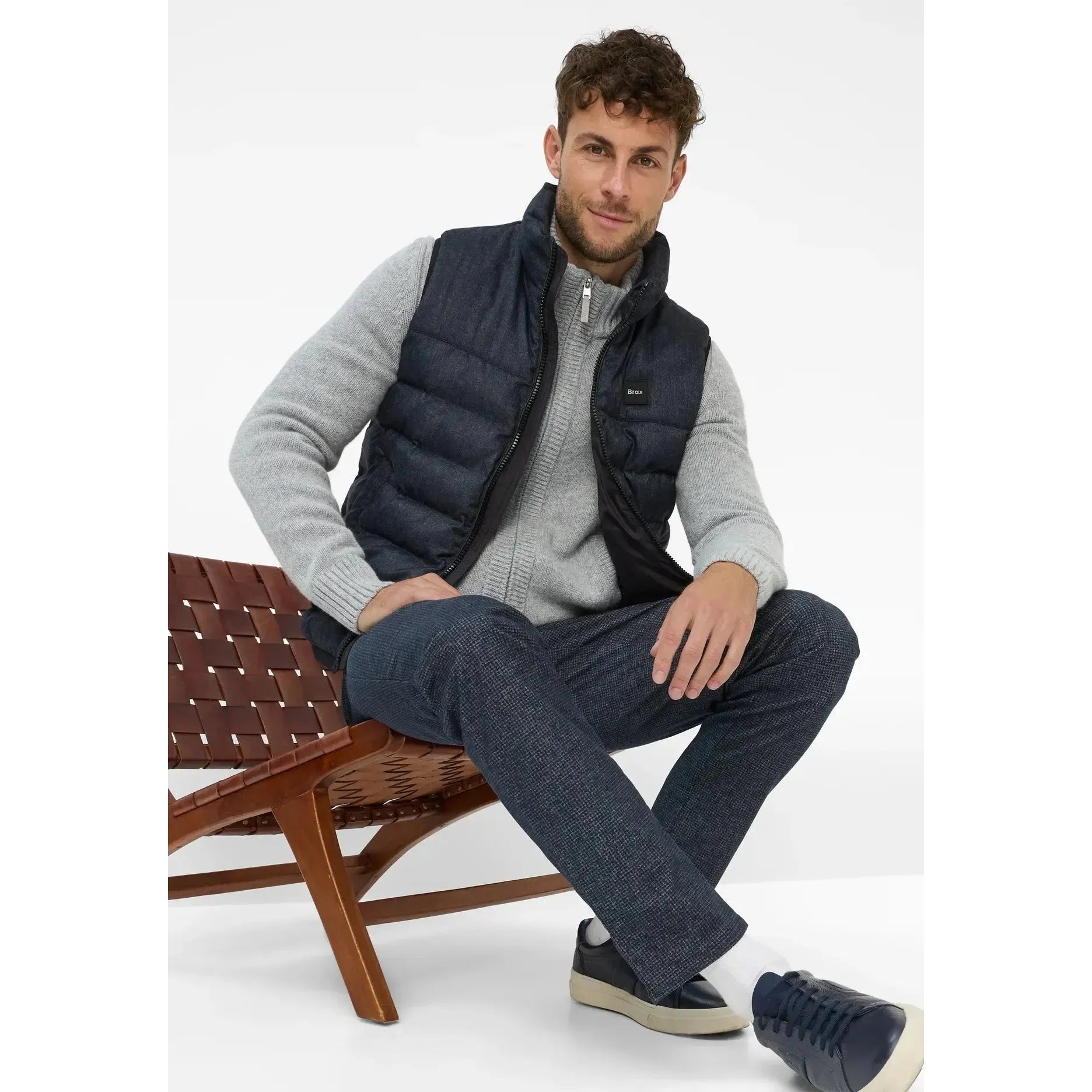 CHUCK WOO.LOOK-MENS PANTS-BRAX-JB Evans Fashions & Footwear