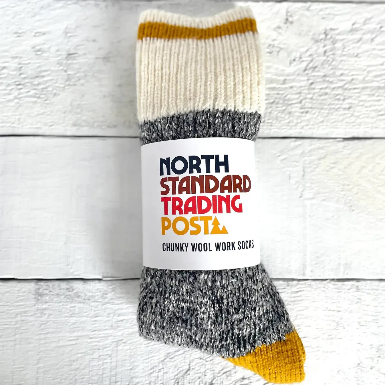 CHUNKY WOOL WORK SOCK-SOCKS-NORTH STANDARD TRADING POST-JB Evans Fashions & Footwear