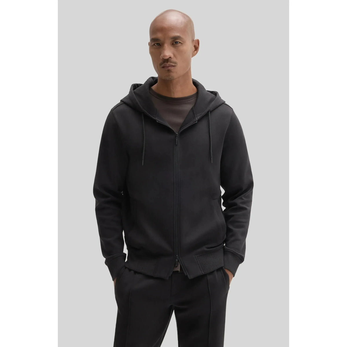 CIRO FULL ZIP HOODIE-MENS SWEATERS & KNITS-ROBERT BARAKETT-JB Evans Fashions & Footwear