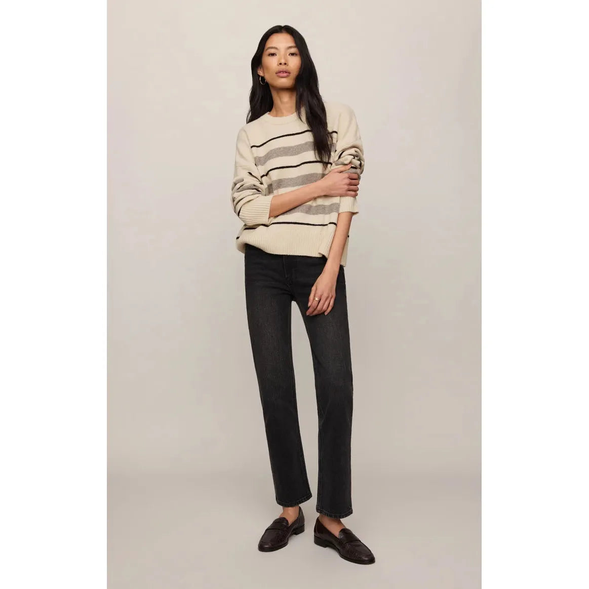 CIRRUS STRIPE SWEATER