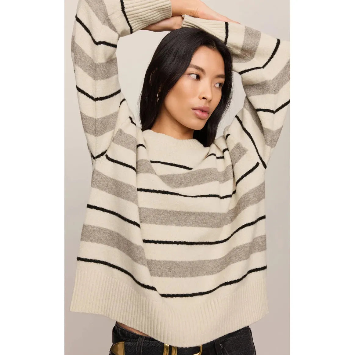 CIRRUS STRIPE SWEATER