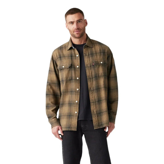 CLASSIC WORKER AMETRINE PLAID ERMINE-MENS SHIRTS-LEVIS-JB Evans Fashions & Footwear