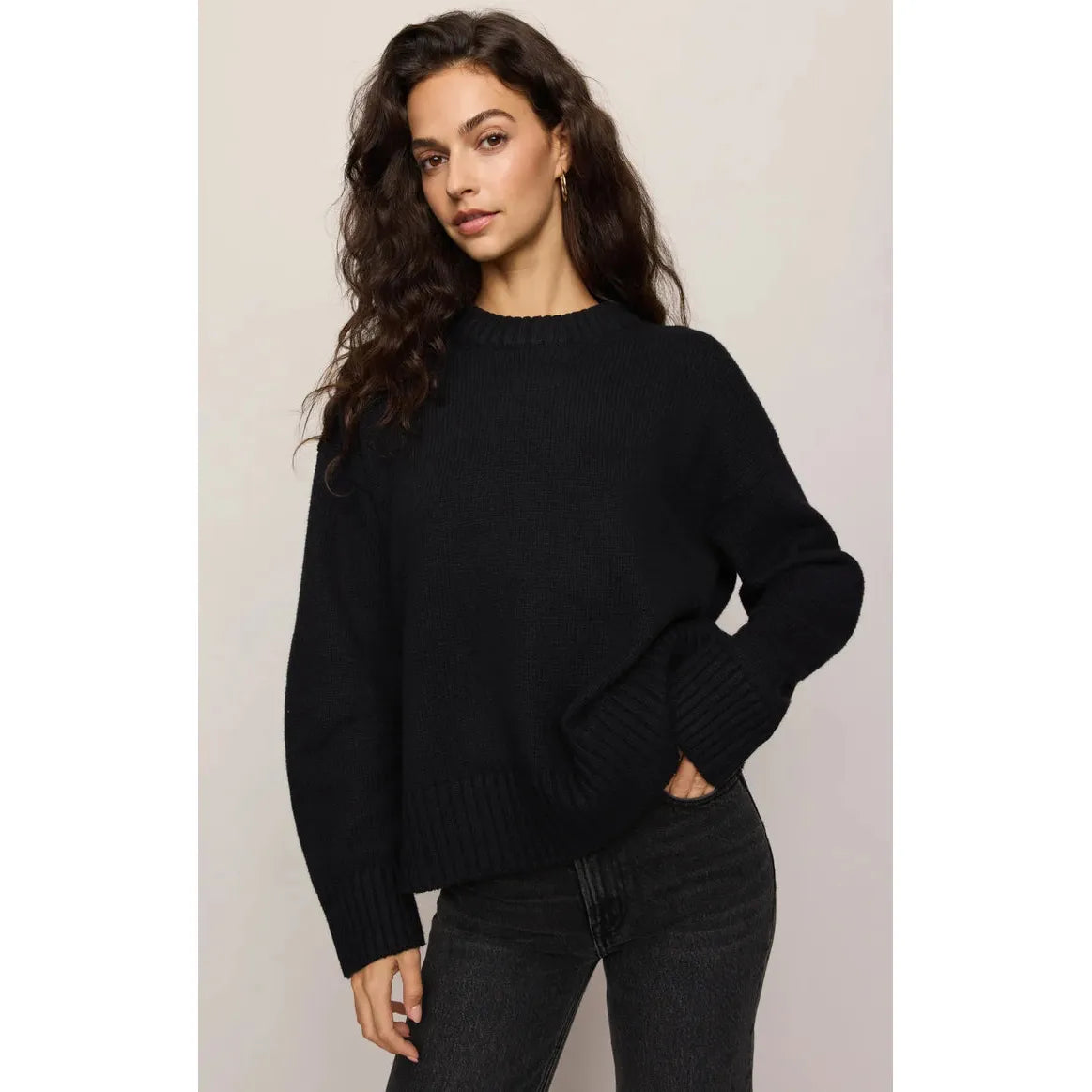 CLOUD SPUN SHAPED CREW SWEATER-LADIES SWEATERS & KNITS-Z SUPPLY-JB Evans Fashions & Footwear