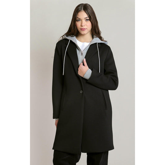 CONVERTIBLE HOODED COAT-LADIES LIGHTWEIGHT COATS & JACKETS-DEX-JB Evans Fashions & Footwear
