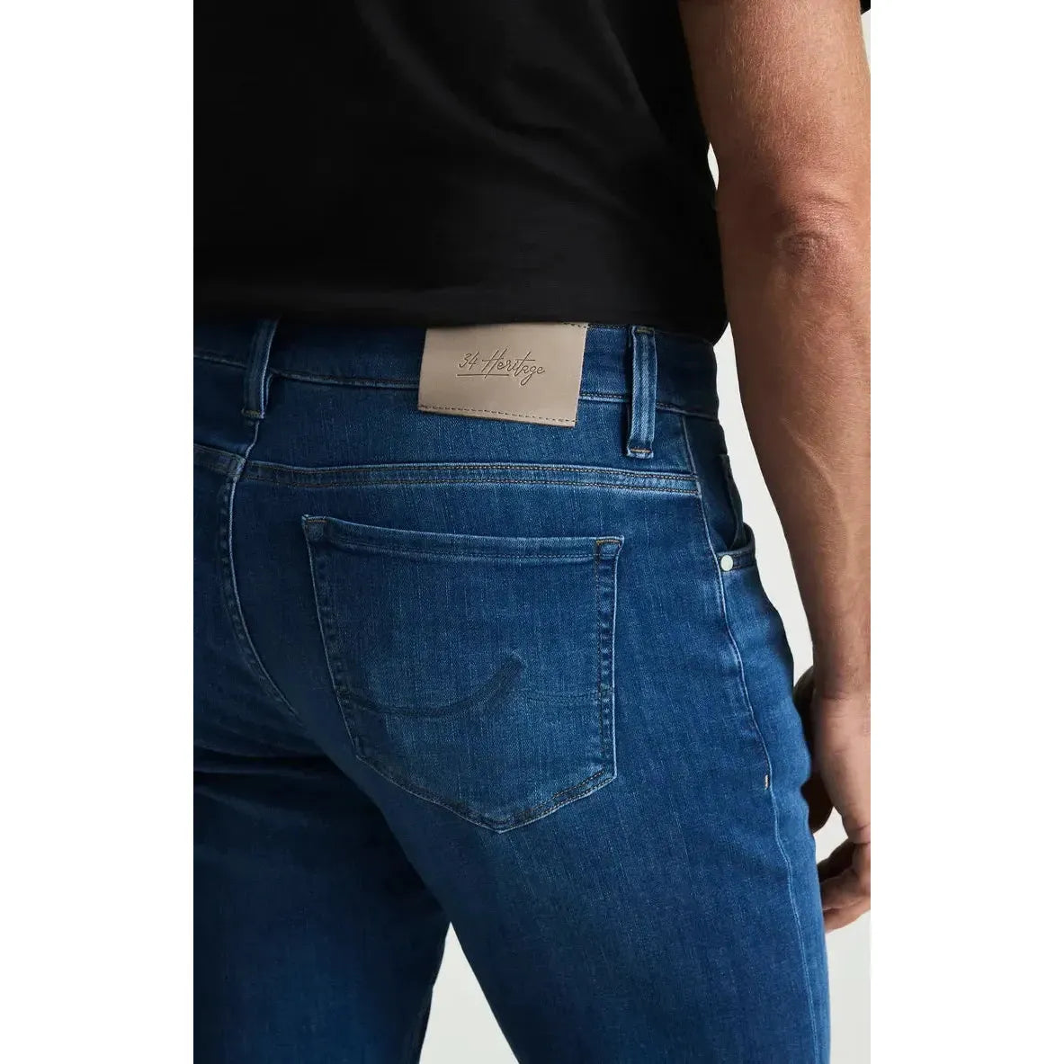 COOL DARK BRUSHED ORGANIC ULTRA-MENS DENIM-34 HERITAGE-JB Evans Fashions & Footwear