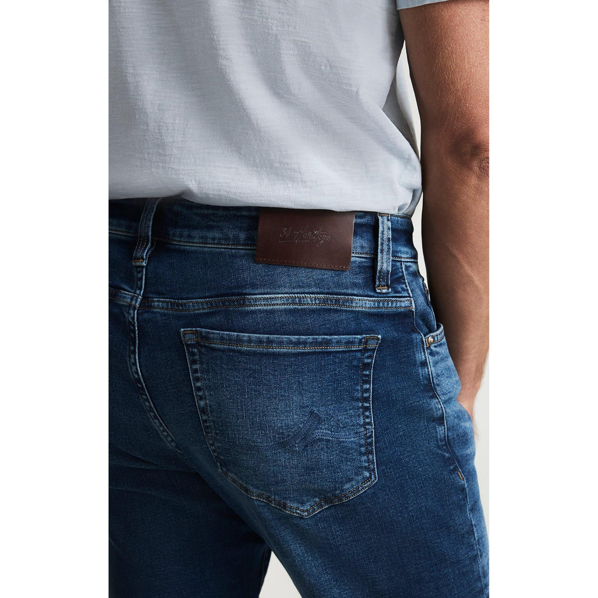 COOL MID BRUSHED VINTAGE-MENS DENIM-34 HERITAGE-JB Evans Fashions & Footwear