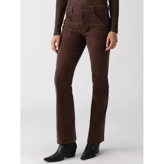 CORDUROY HAYDEN BOOTCUT PANT-LADIES PANTS-SANCTUARY-JB Evans Fashions & Footwear