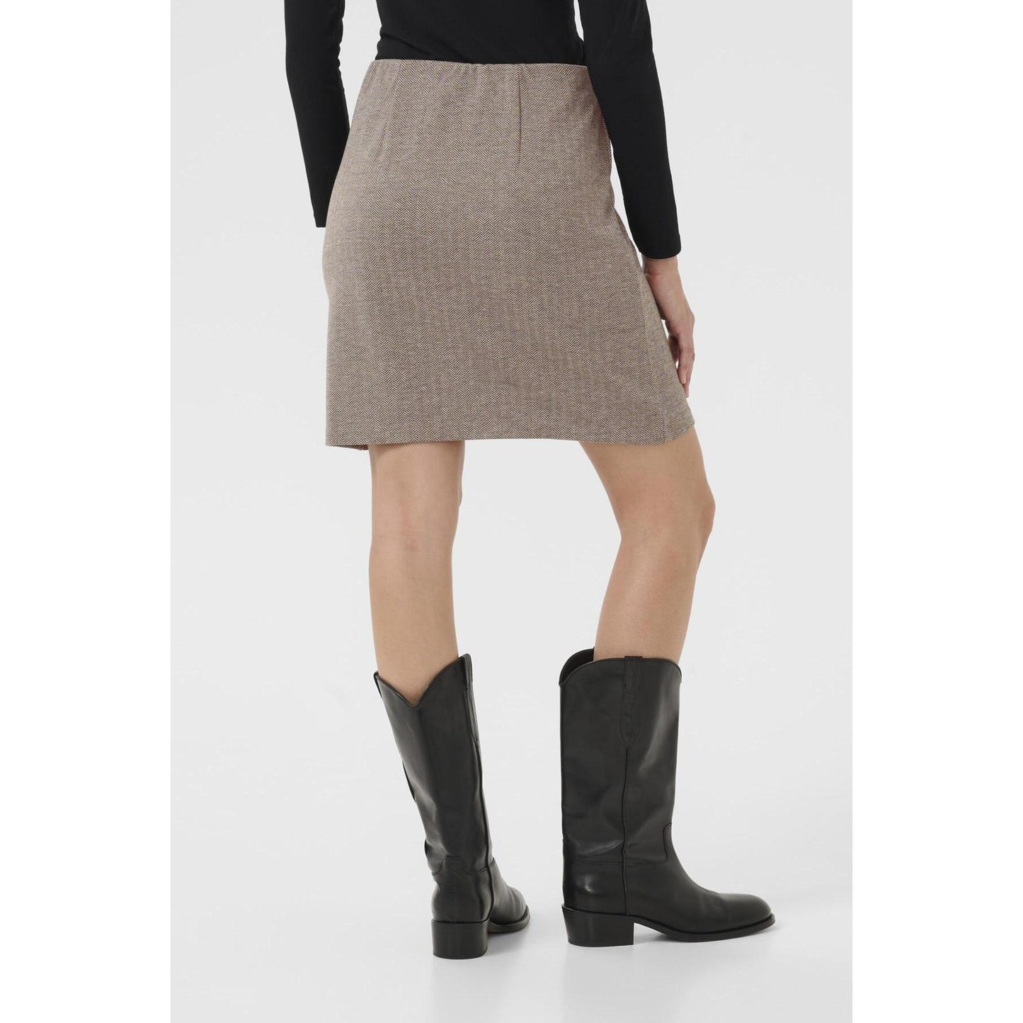 CORINNE HERRINGBONE SKIRT-SKIRTS-PART TWO-JB Evans Fashions & Footwear