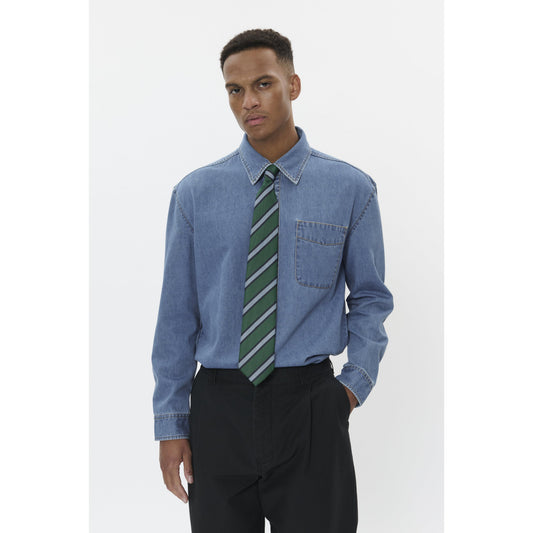 CORNSHAW HERITAGE DENIM SHIRT-MENS SHIRTS-MATINIQUE-JB Evans Fashions & Footwear