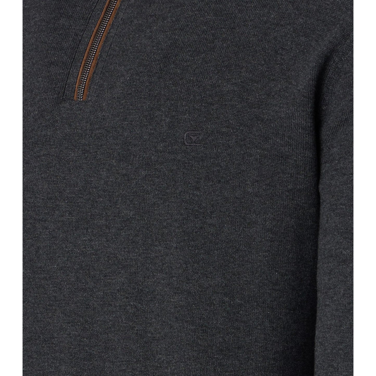 COTTON CASH 1/4 ZIP WITH TRIM-MENS SWEATERS & KNITS-CASA C MODA-JB Evans Fashions & Footwear