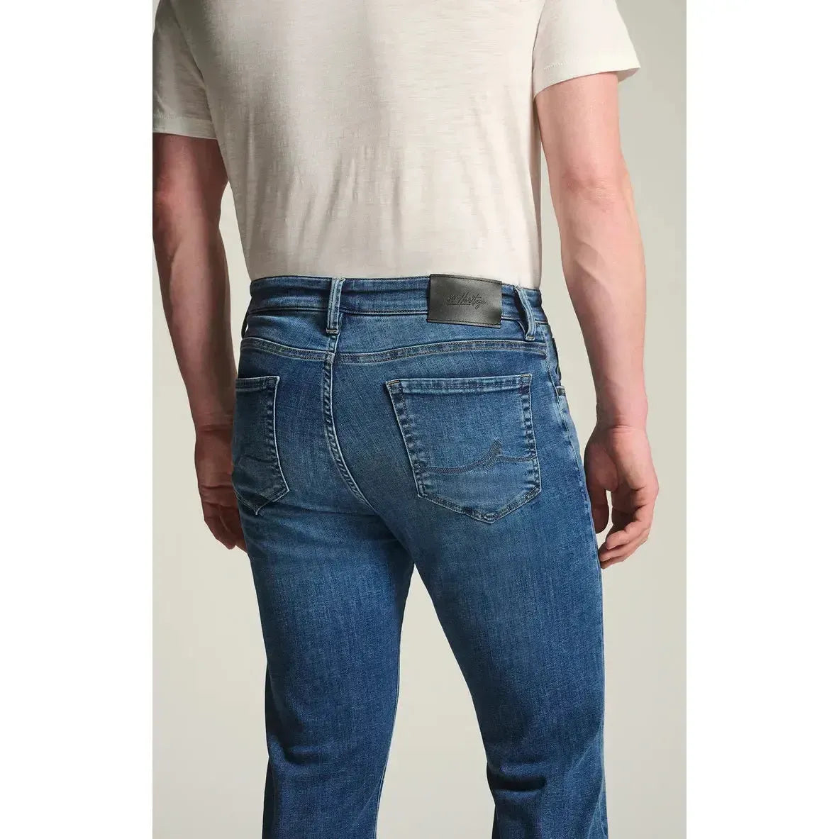 COURAGE USED BRUSHED ORGANIC ULTRA-MENS DENIM-34 HERITAGE-JB Evans Fashions & Footwear