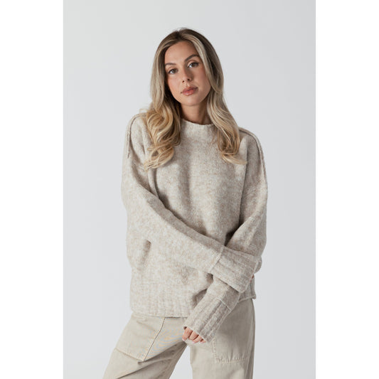 CREWNECK SWEATER-LADIES SWEATERS & KNITS-LYLA & LUXE-JB Evans Fashions & Footwear