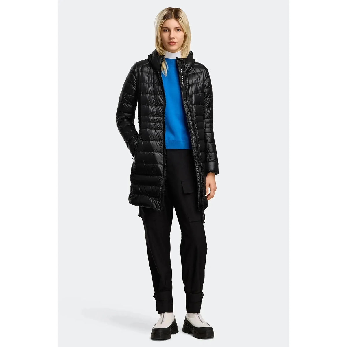 CYPRESS HOODED JACKET - BLACK-LADIES LIGHTWEIGHT COATS & JACKETS-CANADA GOOSE-JB Evans Fashions & Footwear