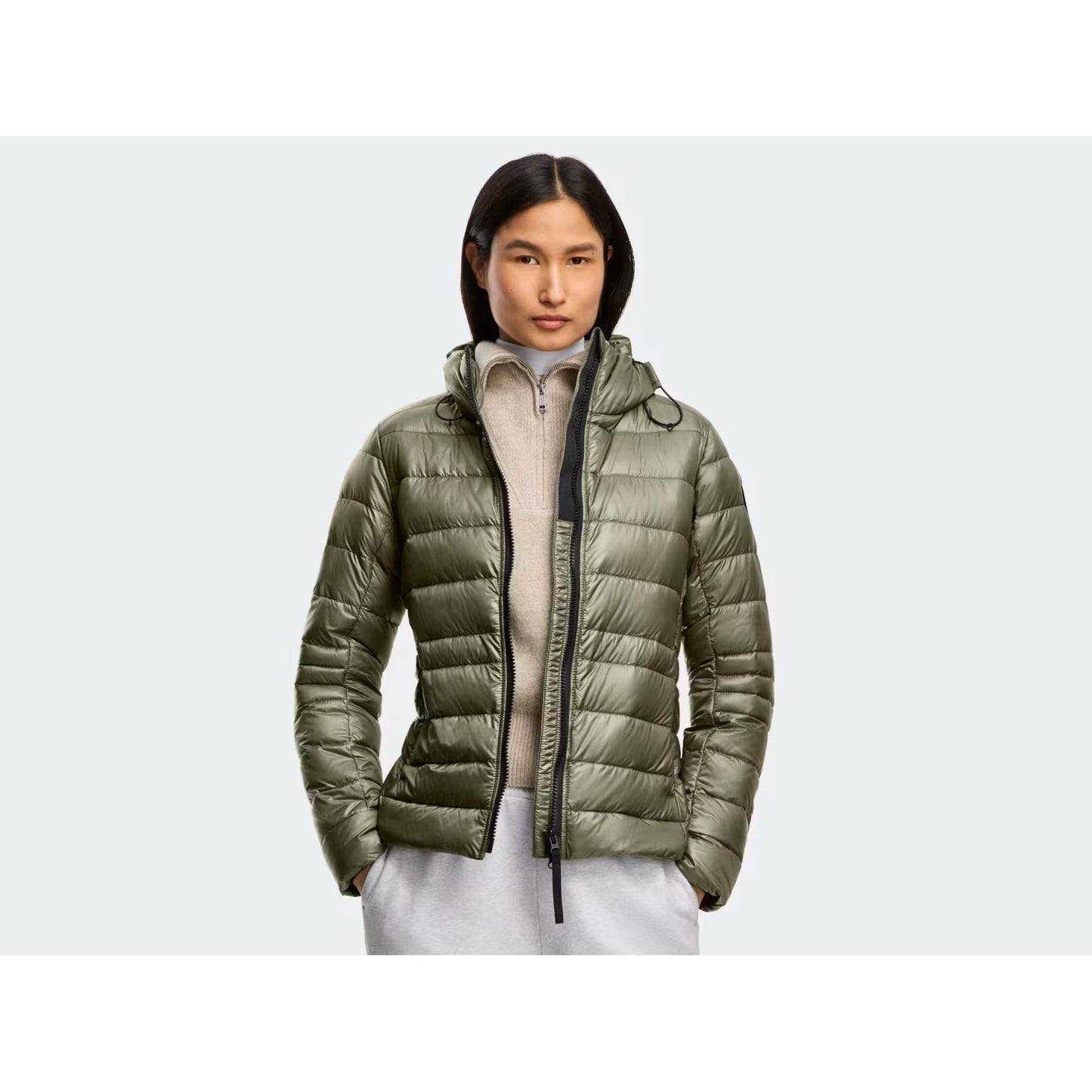CYPRESS HOODIE - BLACK DISC-LADIES LIGHTWEIGHT COATS & JACKETS-CANADA GOOSE-JB Evans Fashions & Footwear