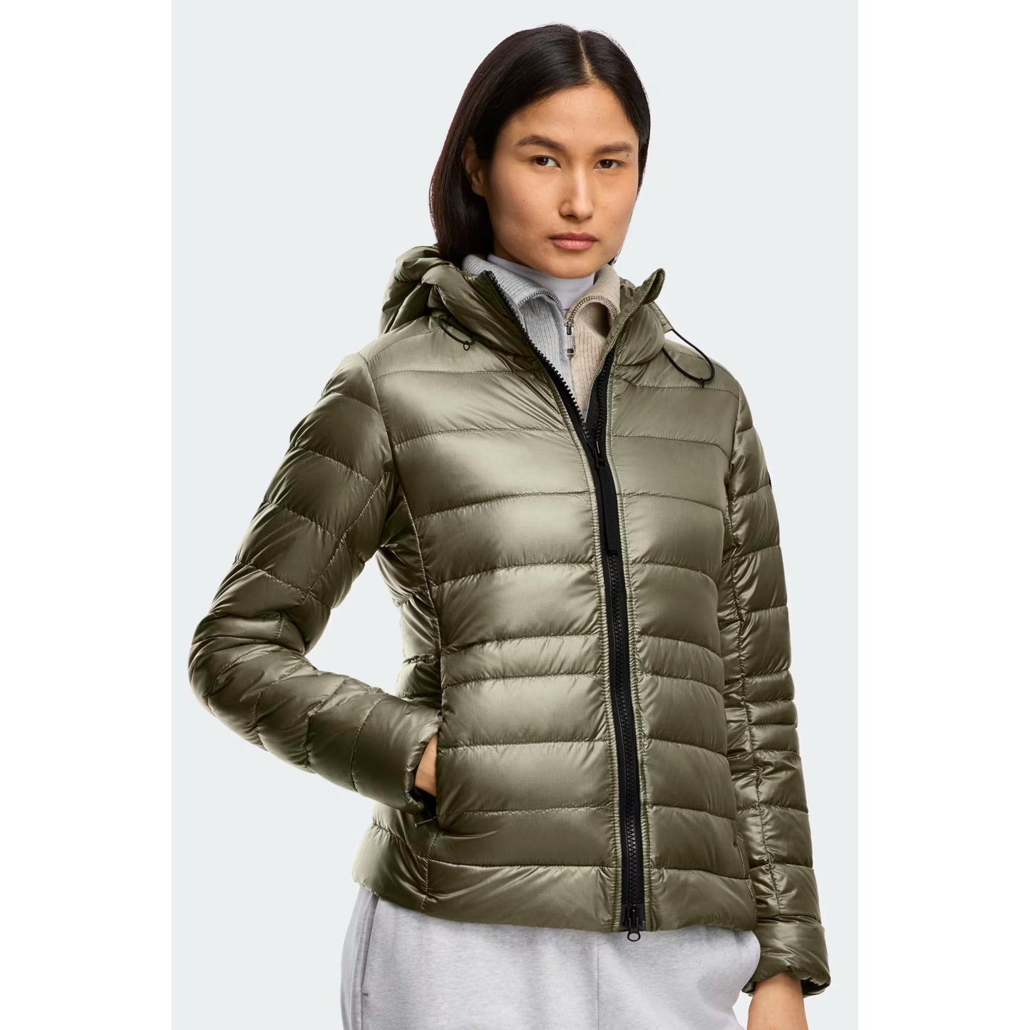 CYPRESS HOODIE - BLACK DISC-LADIES LIGHTWEIGHT COATS & JACKETS-CANADA GOOSE-JB Evans Fashions & Footwear