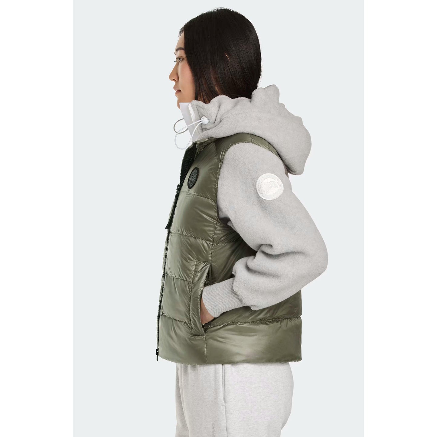 CYPRESS VEST - BLACK DISC-LADIES LIGHTWEIGHT COATS & JACKETS-CANADA GOOSE-JB Evans Fashions & Footwear