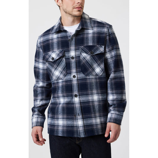 DARK GREY CHECK SHIRT-MENS SHIRTS-MAVI-JB Evans Fashions & Footwear