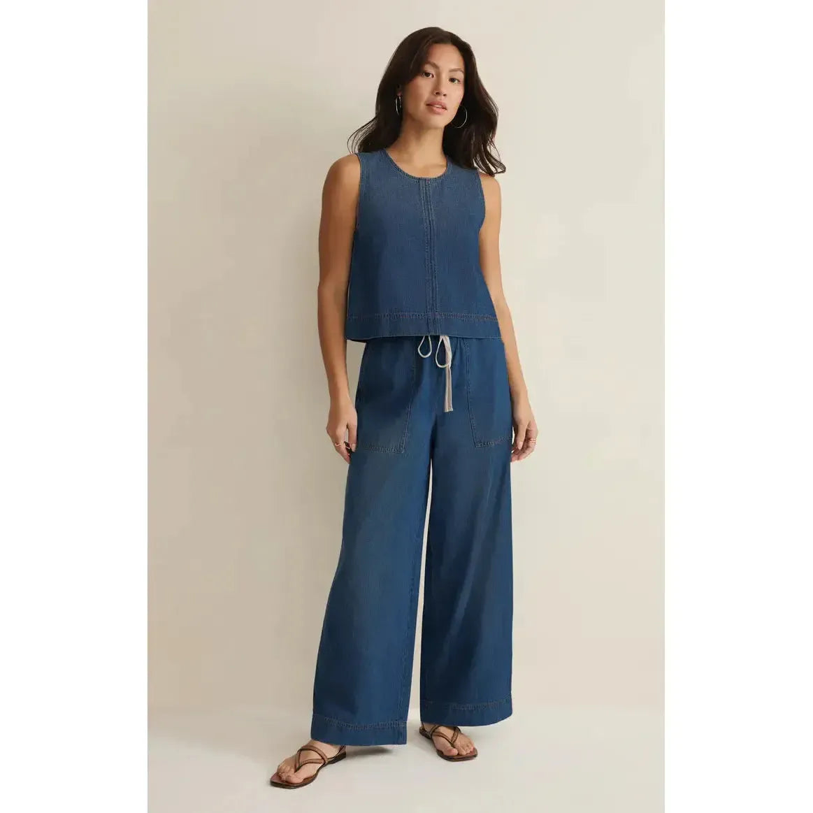 DAYCATION DENIM UTILITY PANT-LADIES PANTS-Z SUPPLY-JB Evans Fashions & Footwear