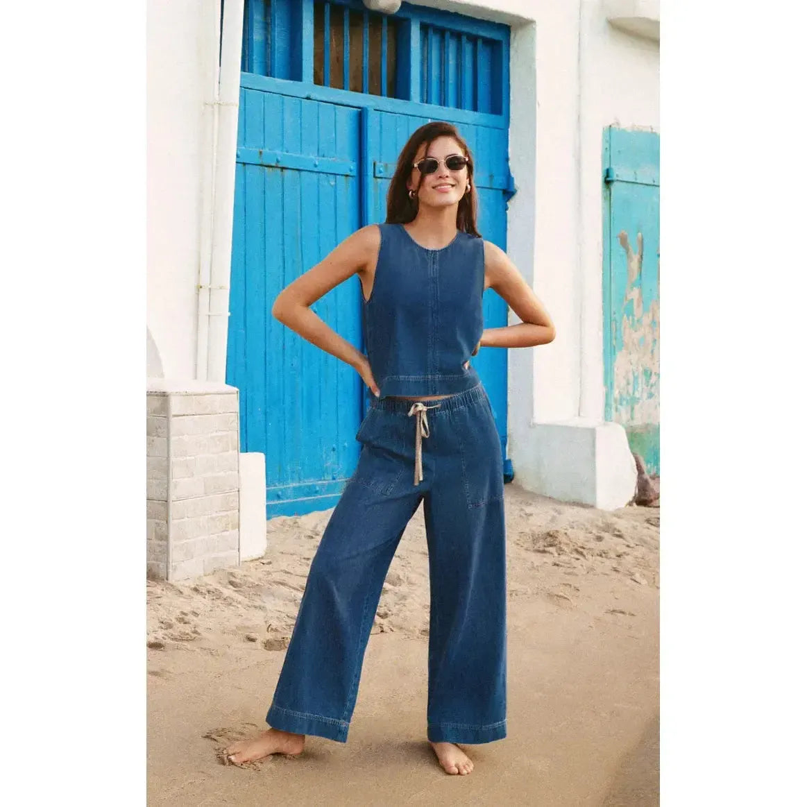 DAYCATION DENIM UTILITY PANT-LADIES PANTS-Z SUPPLY-JB Evans Fashions & Footwear