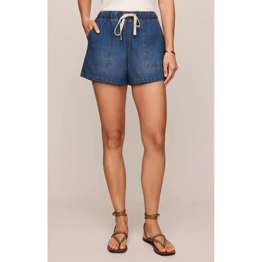 DAYCATIONS DENIM UTILITY SHORT-LADIES SHORTS-Z SUPPLY-JB Evans Fashions & Footwear