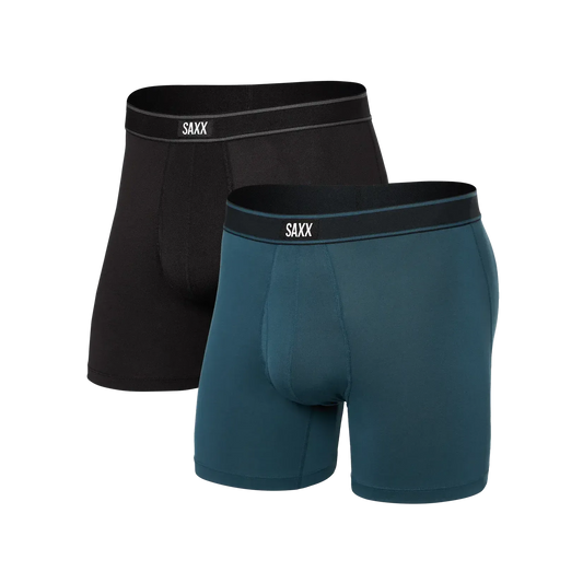 DAYTRIPPER COMFORT STRETCH BOXER BRIEF FLY 2PK-MENS UNDERWEAR-SAXX UNDERWEAR-JB Evans Fashions & Footwear