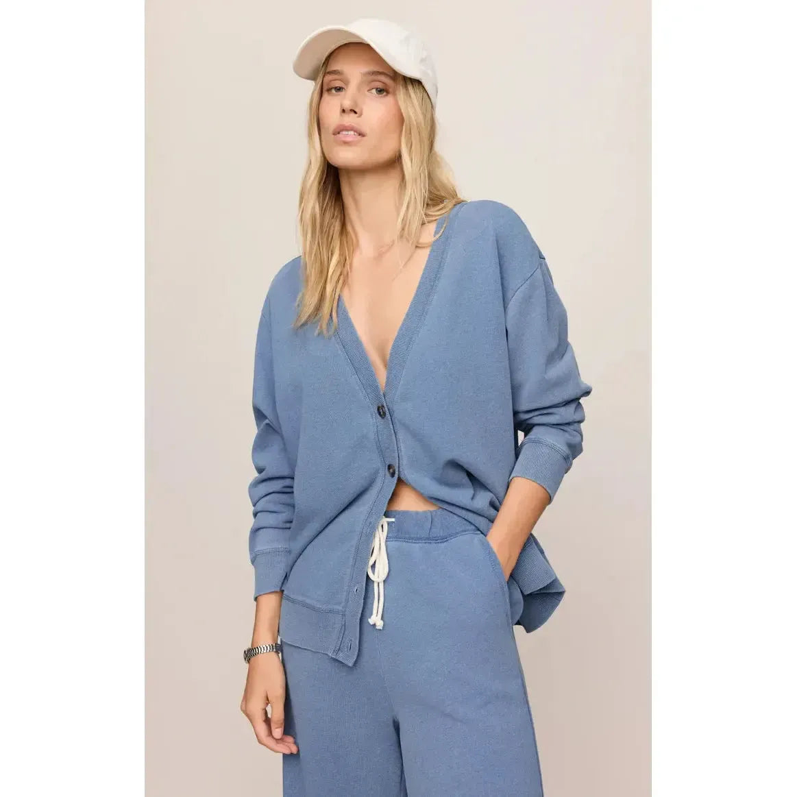 DAZED END KNIT DENIM CARDIGAN-LADIES TOPS-Z SUPPLY-JB Evans Fashions & Footwear