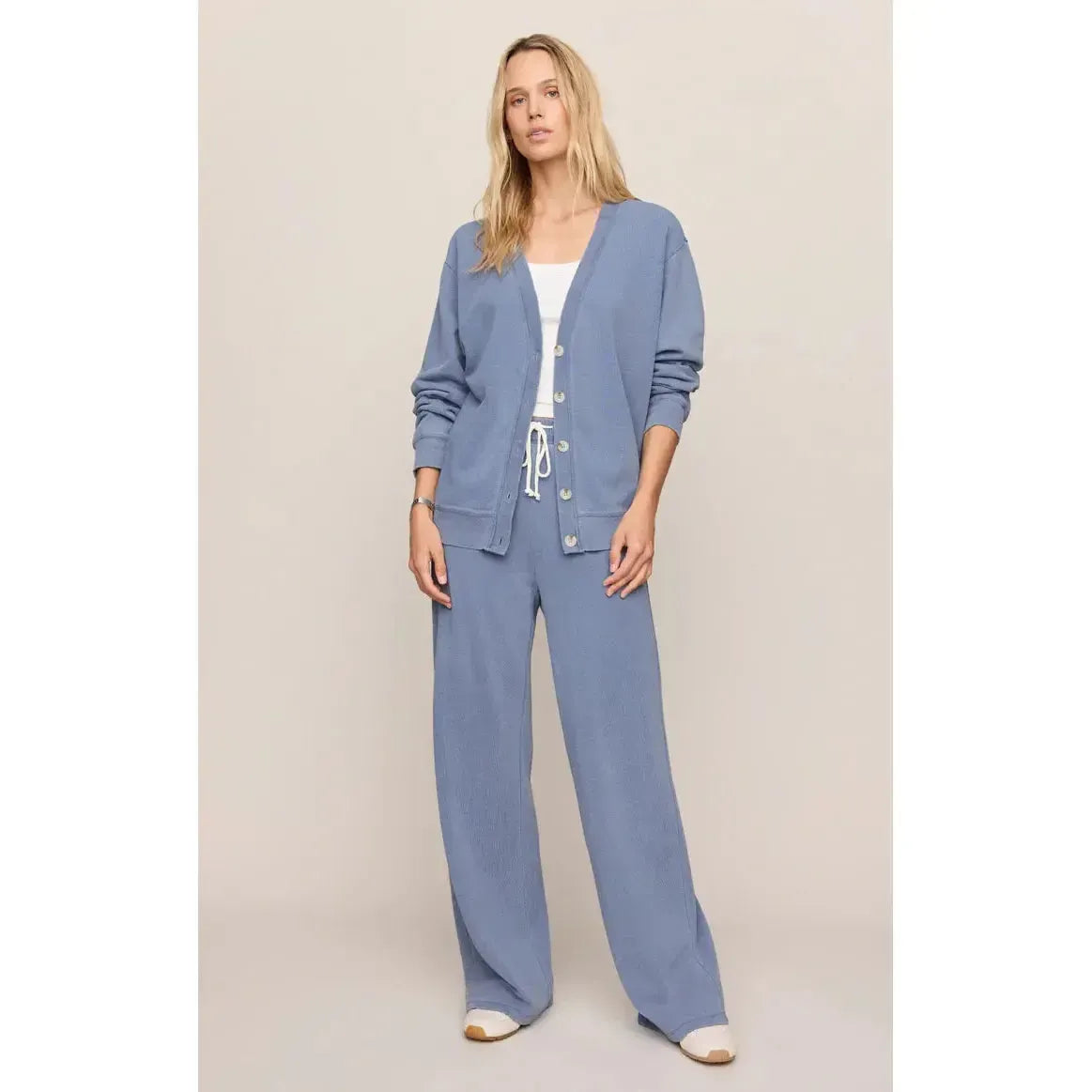 DAZED END KNIT DENIM CARDIGAN-LADIES TOPS-Z SUPPLY-JB Evans Fashions & Footwear
