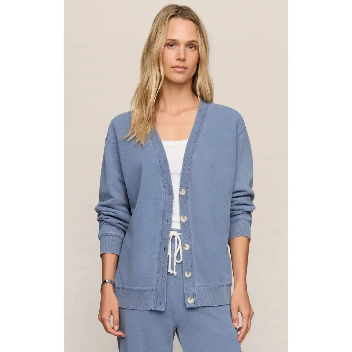 DAZED END KNIT DENIM CARDIGAN-LADIES TOPS-Z SUPPLY-JB Evans Fashions & Footwear