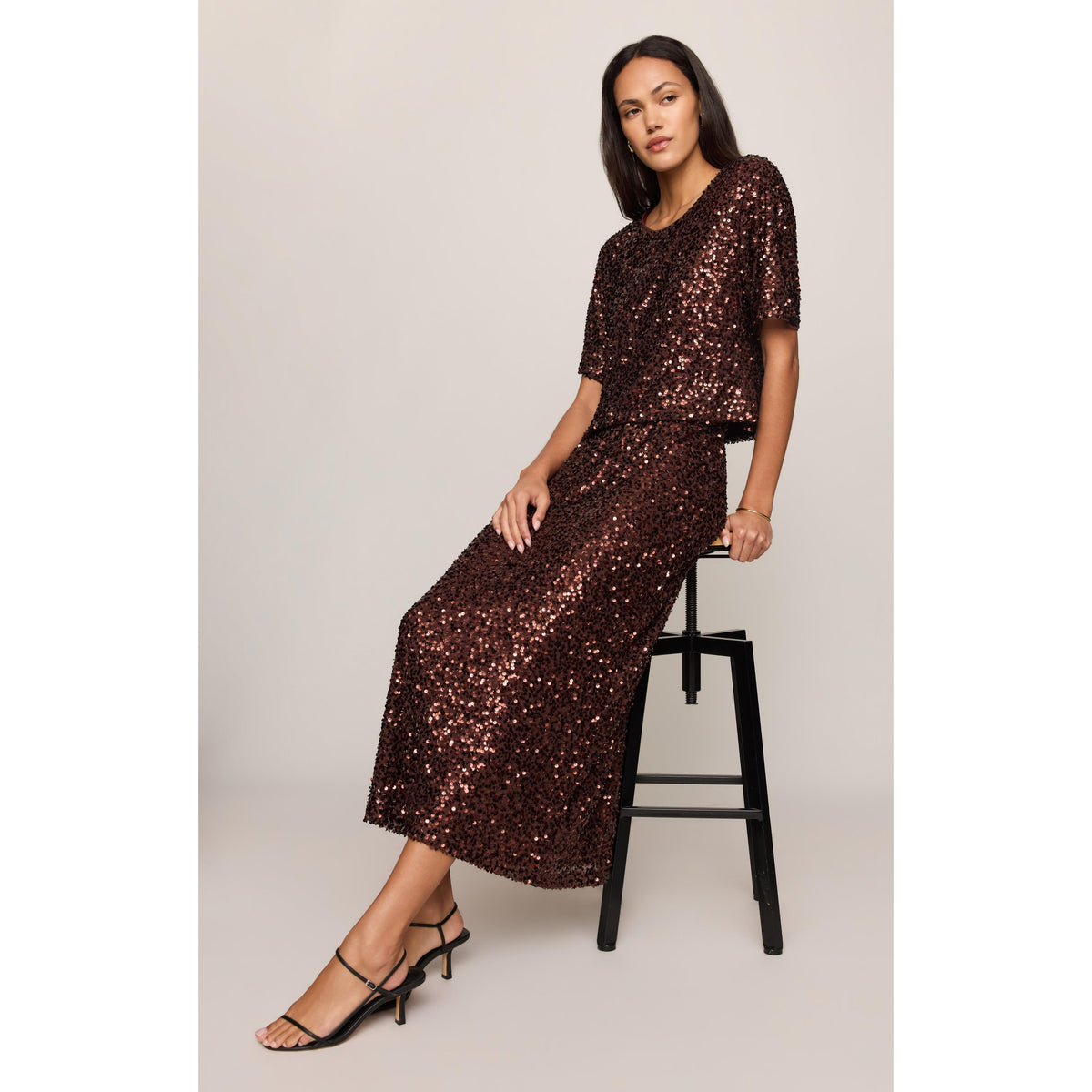 DAZZLE MIDI SKIRT-SKIRTS-Z SUPPLY-JB Evans Fashions & Footwear
