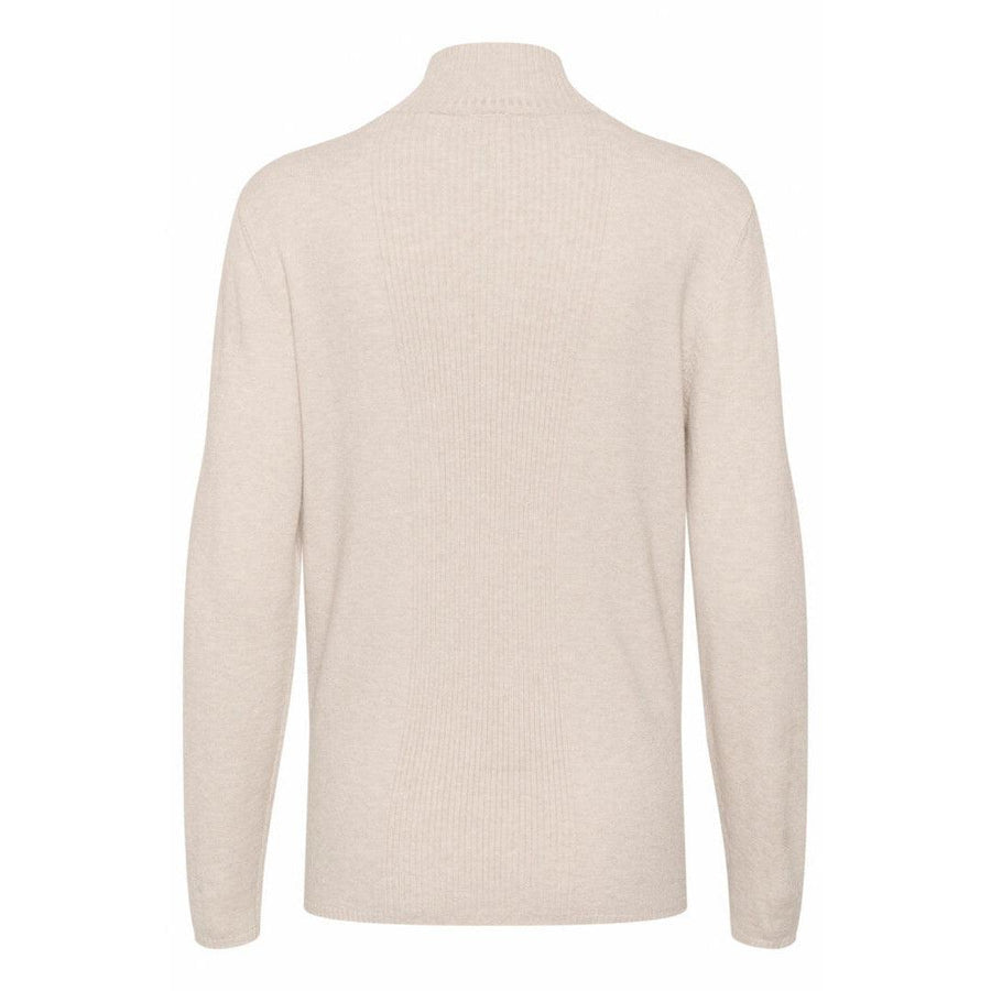 DELA HIGH NECK PULLOVER-LADIES SWEATERS & KNITS-CREAM-JB Evans Fashions & Footwear