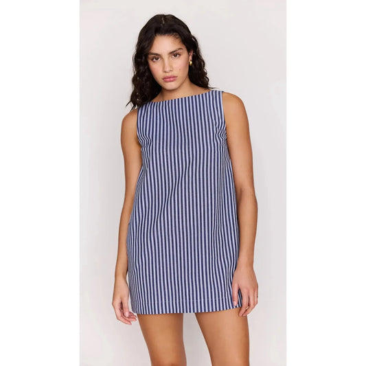 DELMAR STRIPE SHIFT DRESS-LADIES DRESSES & JUMPERS-MINK PINK-JB Evans Fashions & Footwear
