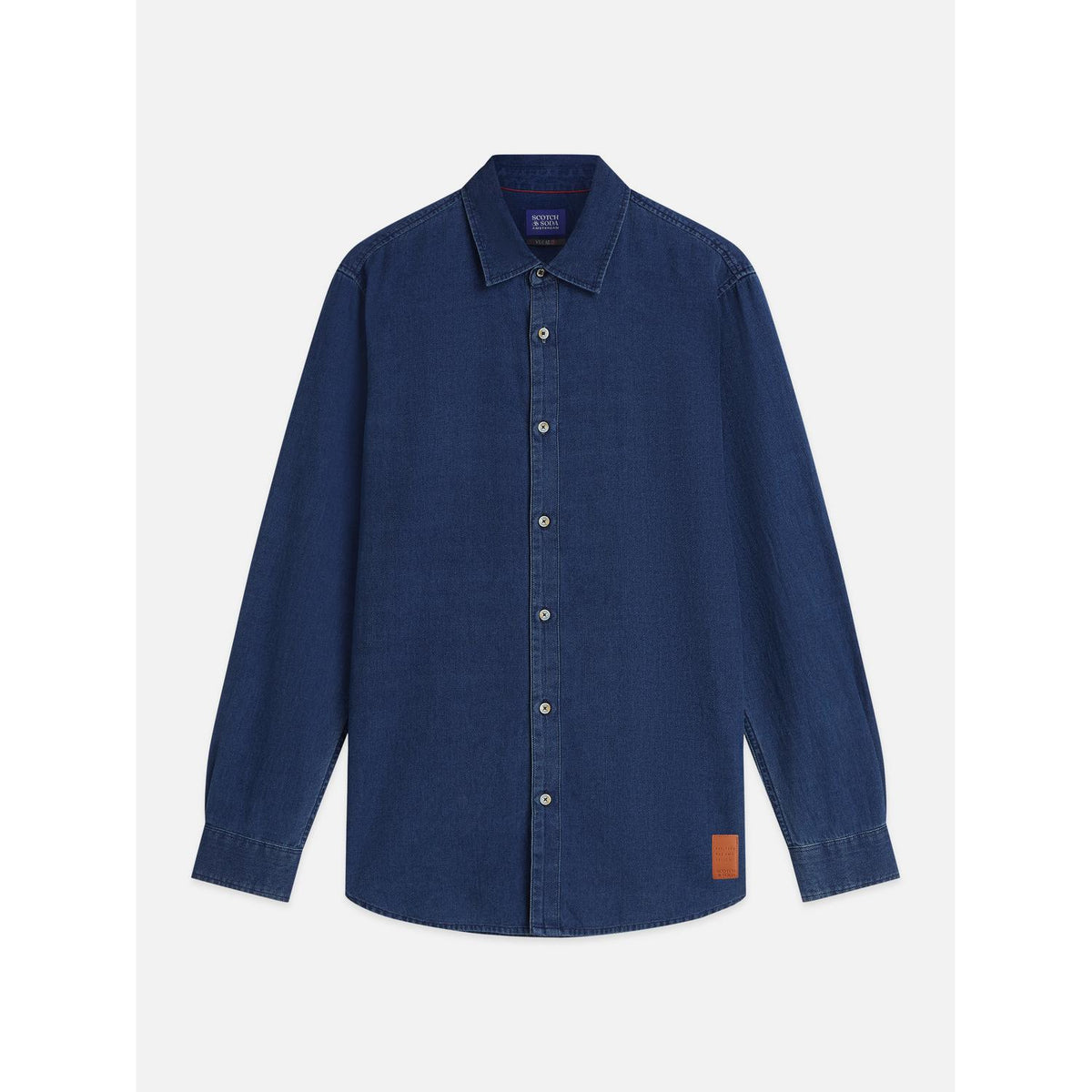 DENIM STRUCTURED REGULAR FIT SHIRT-MENS SHIRTS-SCOTCH & SODA-JB Evans Fashions & Footwear