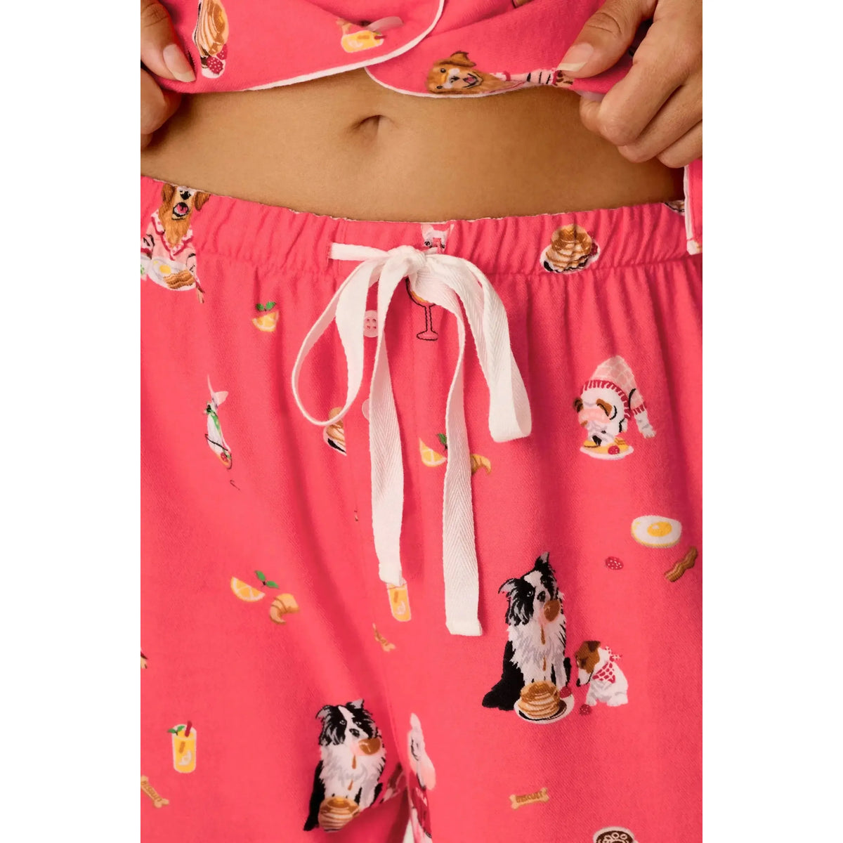 DOGS WHO BRUNCH HERITAGE FLANNEL PJ SET-LADIES LOUNGE & SLEEPWEAR-PJ SALVAGE-JB Evans Fashions & Footwear