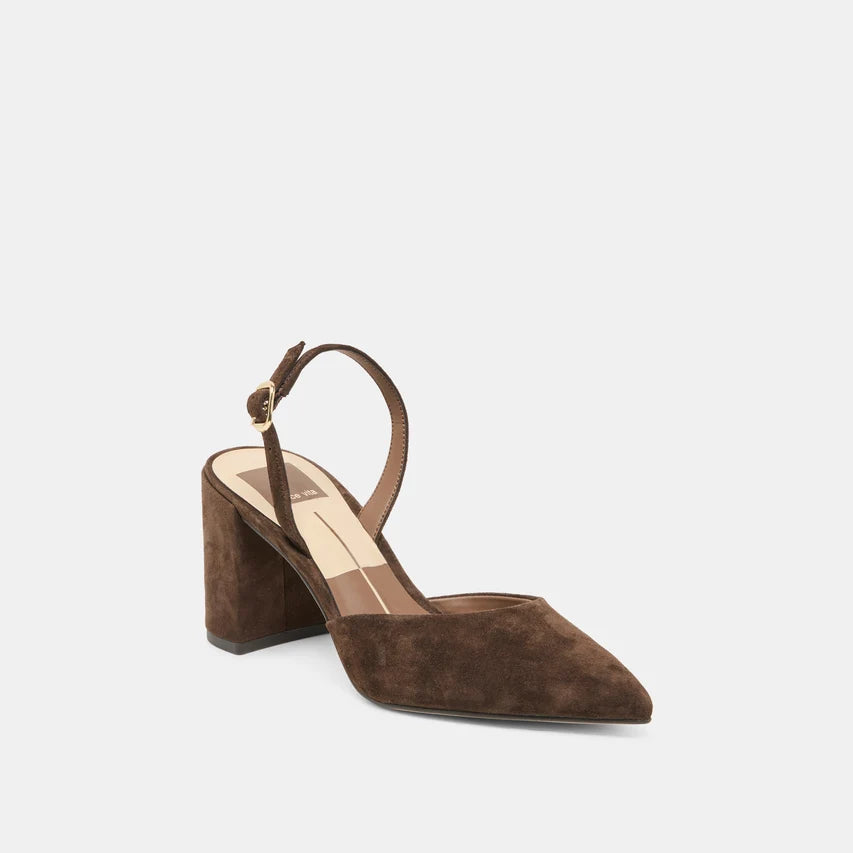 CAREL HIGH BLOCK SUEDE HEEL