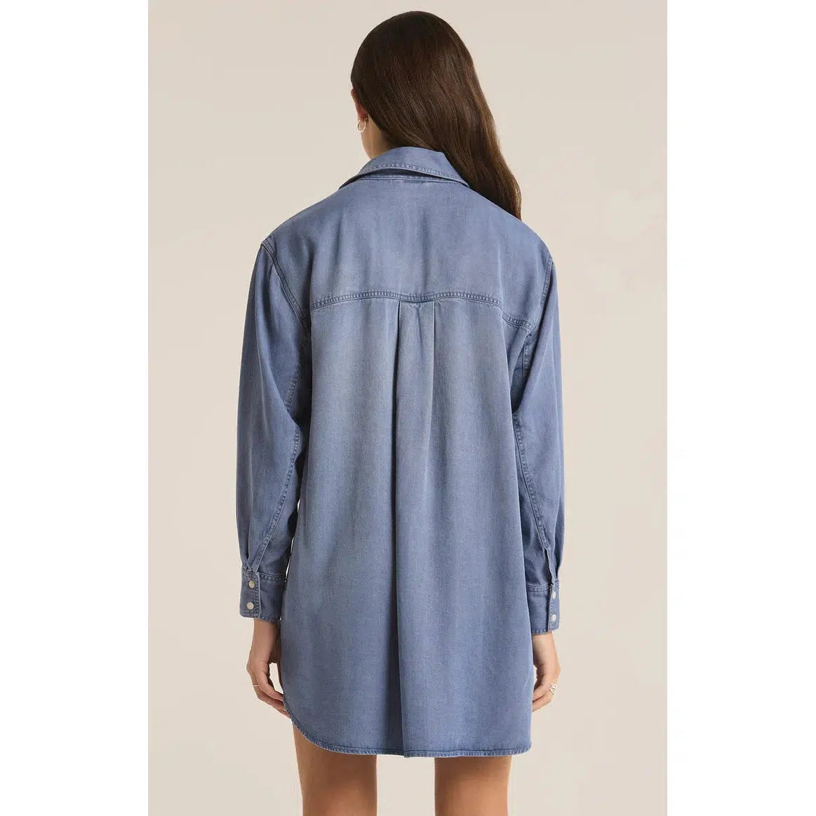 DOVER CHAMBRAY DRESS-LADIES DRESSES & JUMPERS-Z SUPPLY-JB Evans Fashions & Footwear