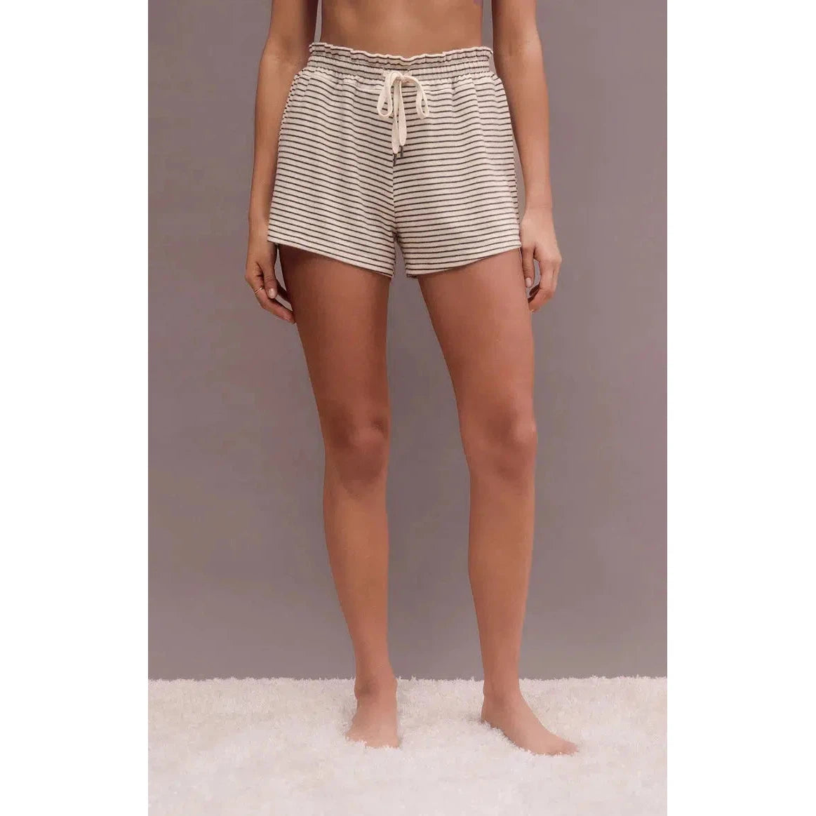 DOWNTIME STRIPE SHORT-LADIES LOUNGE & SLEEPWEAR-Z SUPPLY-JB Evans Fashions & Footwear