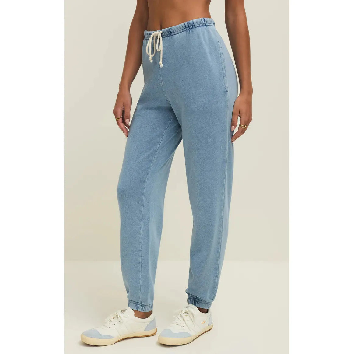 DOWNTOWN KNIT DENIM JOGGER-LADIES LOUNGE & SLEEPWEAR-Z SUPPLY-JB Evans Fashions & Footwear