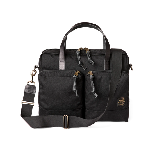 DRYDEN BRIEFCASE BLACK-TRAVEL ACCESSORIES-FILSON-JB Evans Fashions & Footwear