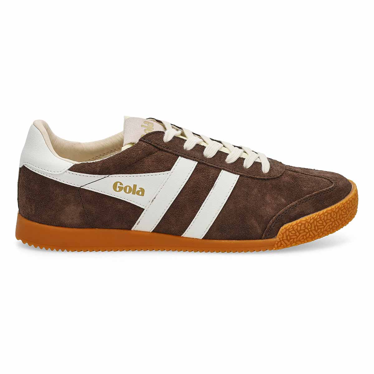 ELAN IN MOCHA WHITE-LADIES SNEAKERS-GOLA-JB Evans Fashions & Footwear