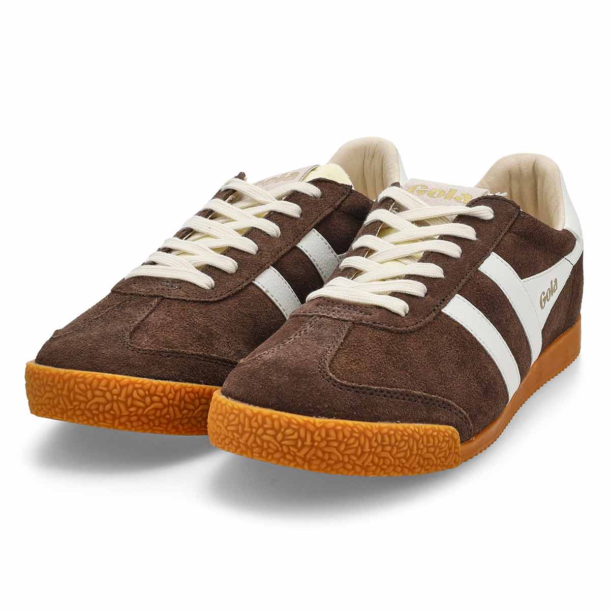 ELAN IN MOCHA WHITE-LADIES SNEAKERS-GOLA-JB Evans Fashions & Footwear