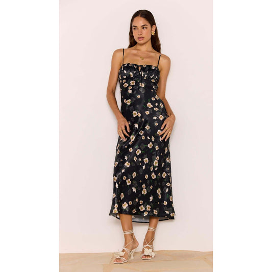 ELINOR BIAS MIDI DRESS-LADIES DRESSES & JUMPERS-MINK PINK-JB Evans Fashions & Footwear