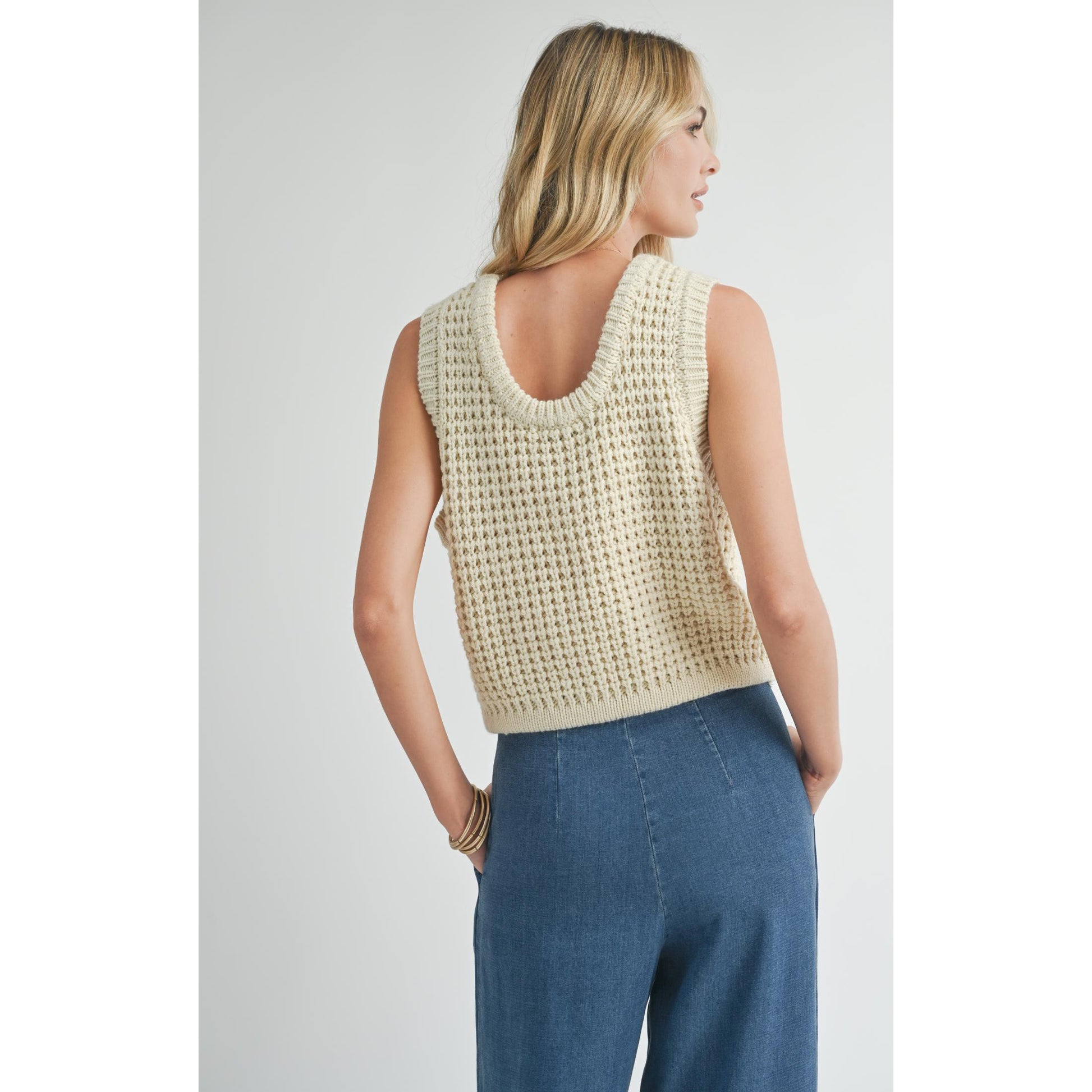 ELSIE SWEATER TANK-LADIES SWEATERS & KNITS-SADIE & SAGE-JB Evans Fashions & Footwear