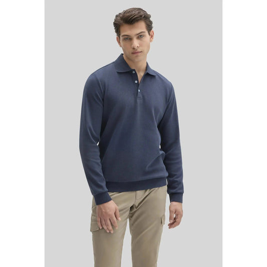 ELTON LS POLO OVERKNIT-MENS T-SHIRTS & POLO'S-ROBERT BARAKETT-JB Evans Fashions & Footwear
