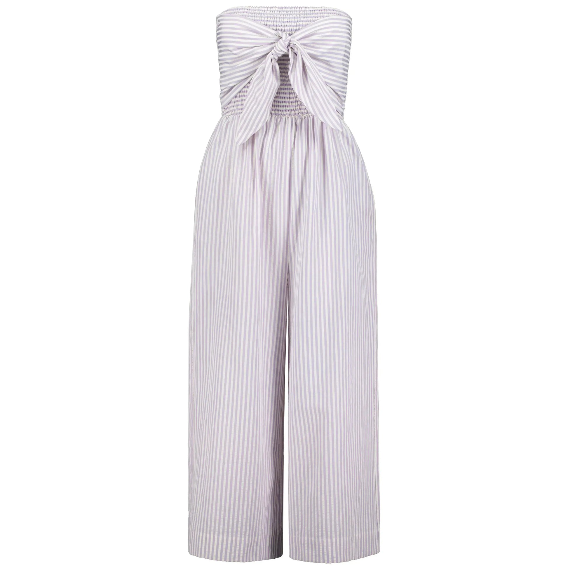 ELVA STRIPE JUMPSUIT-LADIES DRESSES & JUMPERS-BISHOP & YOUNG-JB Evans Fashions & Footwear