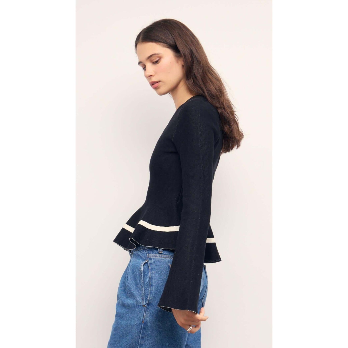 EMILIE PEPLUM KNIT TOP-LADIES TOPS-MINK PINK-JB Evans Fashions & Footwear