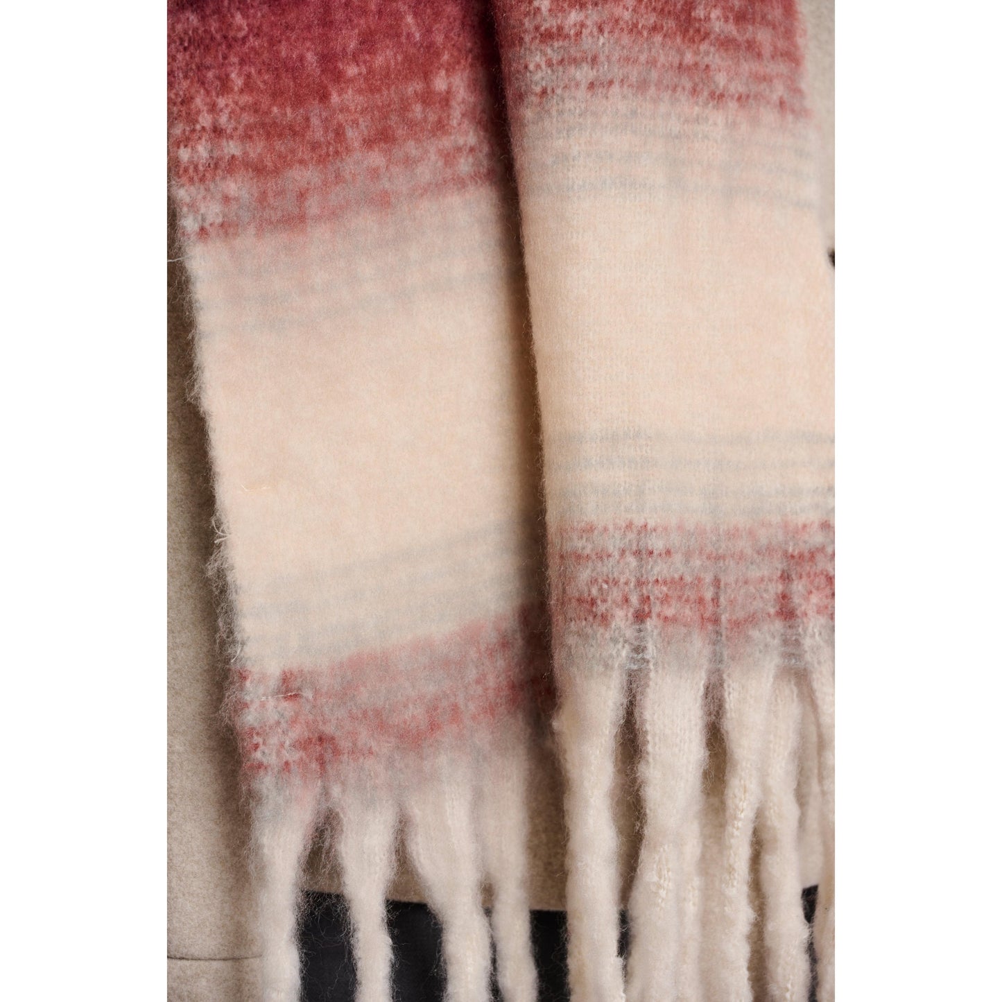 ERICA CHECK SCARF SUGAR PLUM-LADIES ACCESSORIES-RINO & PELLE-JB Evans Fashions & Footwear